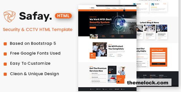 Safay - Security & CCTV HTML Template
