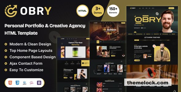 Obry - Personal Portfolio & Creative Agency HTML Template