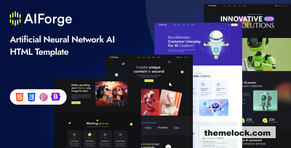 AIForge - Multipurpose AI SAAS Startup HTML Template