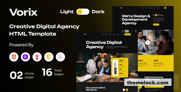 Vorix - Creative Digital Agency HTML Template