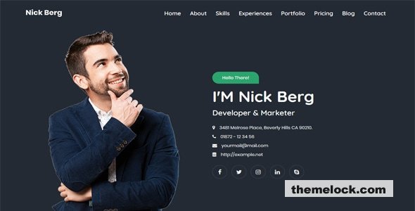 Nick Berg - Personal Portfolio Template