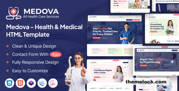 Medova – Health & Medical HTML Template
