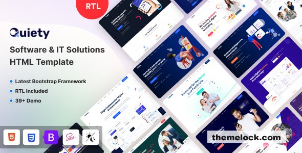 Quiety v7.6.0 – Software & IT Solutions HTML Template