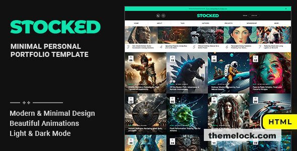 Stocked - Personal Portfolio HTML Template