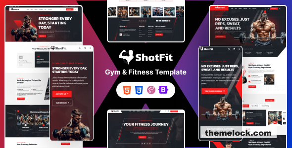 Shotfit - GYM & Fitness Trainer HTML Template