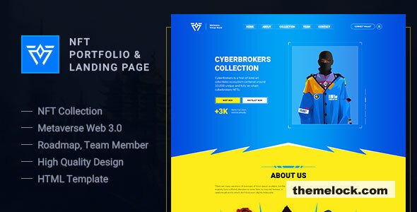 Metaverse - NFT Portfolio and Landing Page