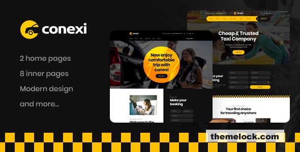 Conexi - Online Taxi Booking Service HTML Template