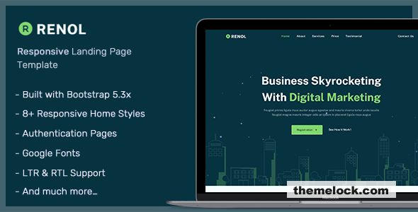 Ronel - Landing Page Templates