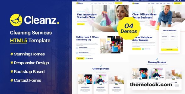Cleanz - Cleaning Service HTML Template