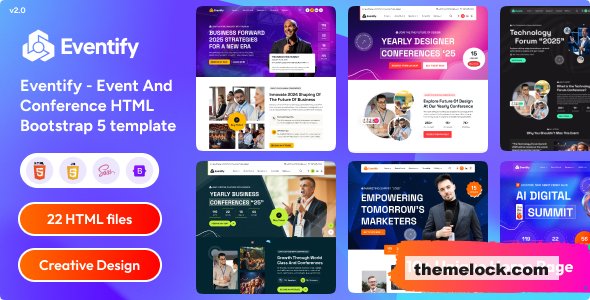 Eventify v2.1.0 - Event & Conference HTML Bootstrap 5 template