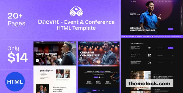 Daevnt – Event and Conference HTML Template