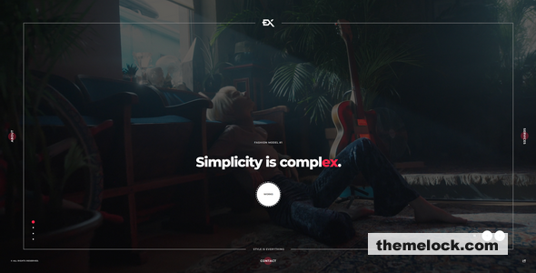 Widex - One Page Portfolio Template