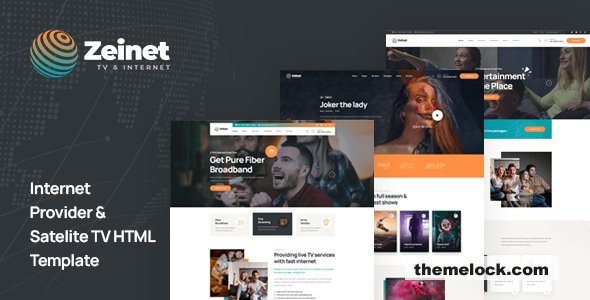 Zeinet - Internet Provider & Satellite TV HTML Template