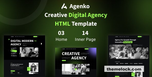 Agenko - Creative Digital Agency HTML Template