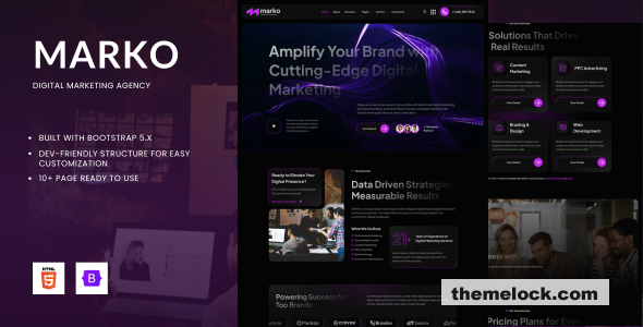 Marko - Digital Marketing Agency HTML Bootstrap 5 Template