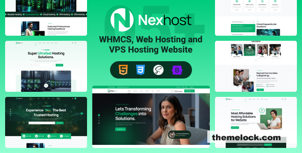 Nexhost - WHMCS, Web Hosting and VPS Hosting HTML Template