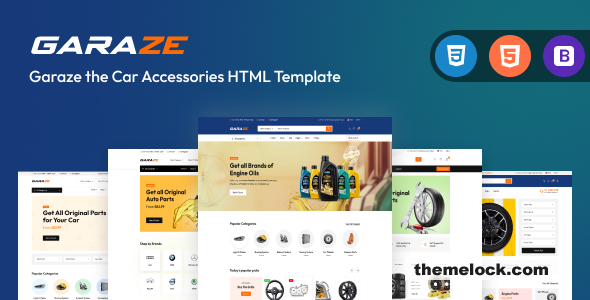 Garaze - Car Accessories HTML Template