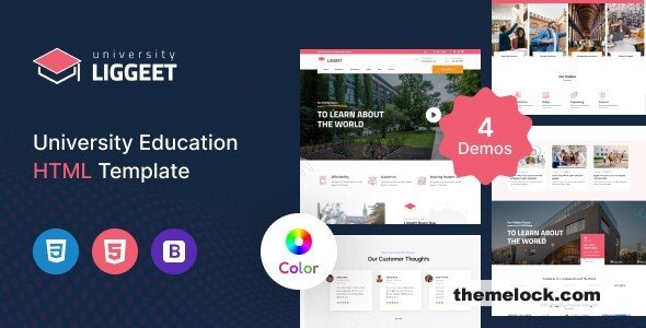 Liggeet - University Education HTML Template