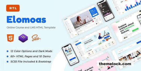 Elomoas - LMS & Online Courses Educational HTML Template