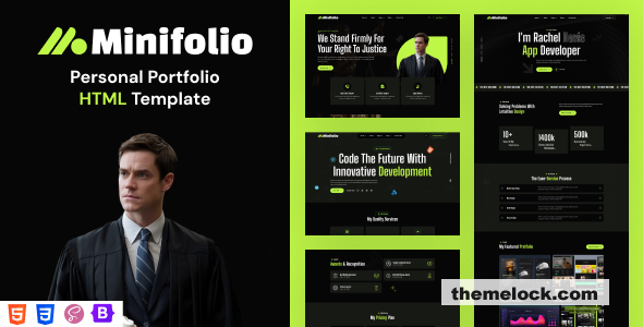 Minifolio – Personal Portfolio HTML Template