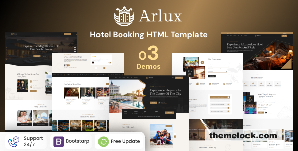 Arlux - Hotel Booking HTML Template