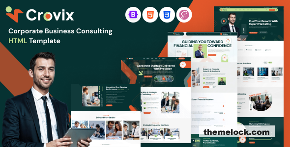 Crovix - Corporate Business Consulting HTML Template