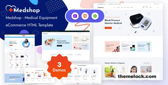 Medshop - Health & Medical eCommerce HTML Template