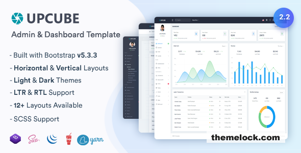 Upcube v2.2.0 - Responsive Bootstrap Admin & Dashboard Template