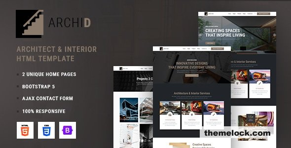 Archid - Architecture & Interior Design HTML5 Template