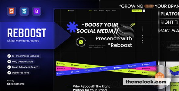 Reboost v1.0.3 - Digital Marketing Agency HTML Template