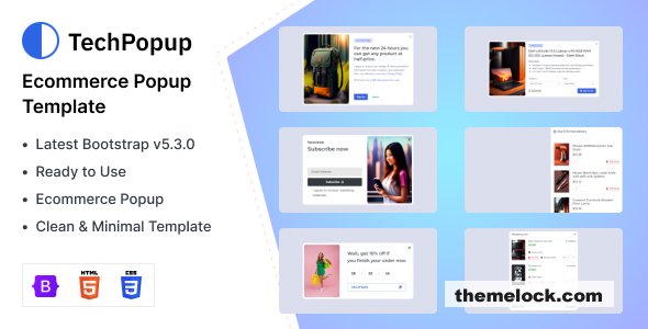 TechPopup - Ecommerce Popup HTML Template