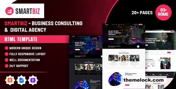 Smartbiz - Business Consulting & Digital Agency HTML Template