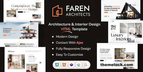 Faren - Architecture & Interior Design HTML Template