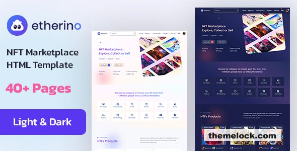 Etherino - NFT HTML Marketplace