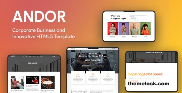 Andor - Corporate Business and Innovative HTML5 Template