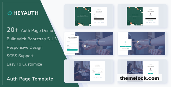 Heyauth - Authentication HTML5 Pages Template