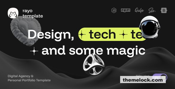 Rayo - Digital Agency & Personal Portfolio HTML Template