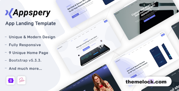 Appspery v1.3.0 - Bootstrap 5 App Landing Template