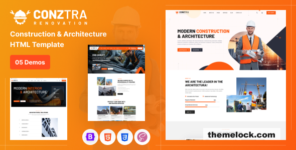 Conztra - Construction and Architecture HTML Template