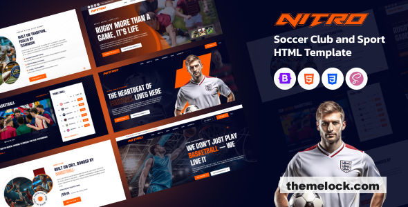 Nitro – Soccer Club and Sport HTML Template