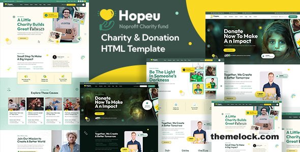 Hopeu – Charity & Donation HTML Template