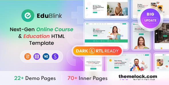 EduBlink v0.1.10 - The Next-Gen Education HTML Template