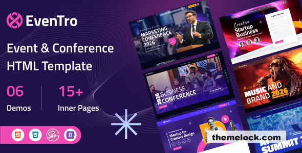 EvenTro - Event & Conference HTML Template