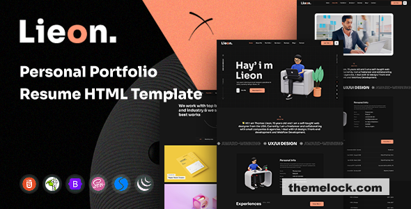 Lieon - Personal Portfolio HTML Template