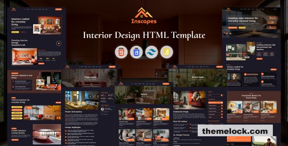 Inscapes – Modern Interior Design HTML Template