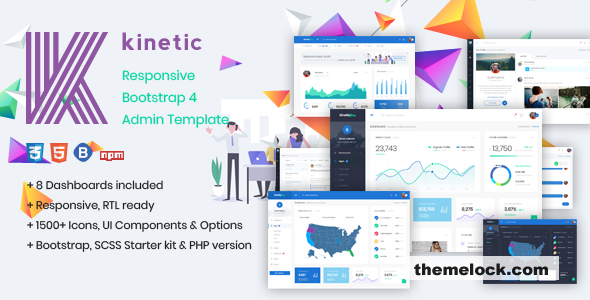 Kinetic - HTML Bootstrap 4 Admin Template
