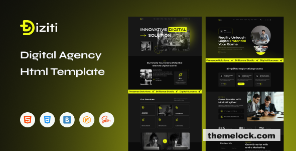 Diziti - Digital Agency Html Template