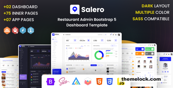 Salero v1.1 - Restaurant Admin Bootstrap Template