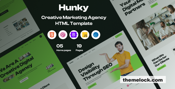 Hunky - Creative Agency & Portfolio HTML Template