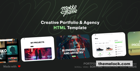 Mokko - Creative Portfolio & Agency HTML Template
